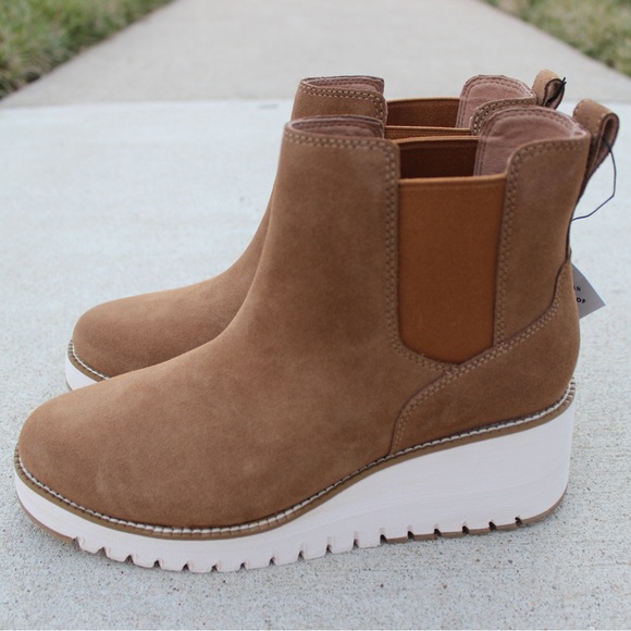 Cole Haan ZG City Suede Wedge Boot Sz 8 - Picture 6 of 8